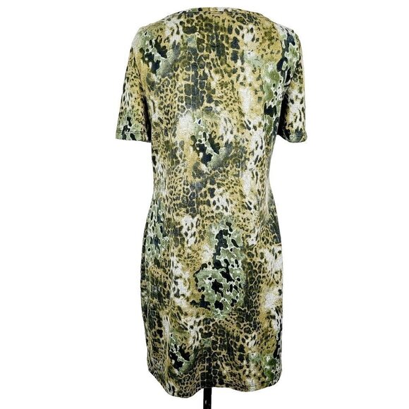 W118 By Walter Baker T-Shirt Dress M Soft Knit Animal Print Casual Pullo…‎ - Picture 2 of 7